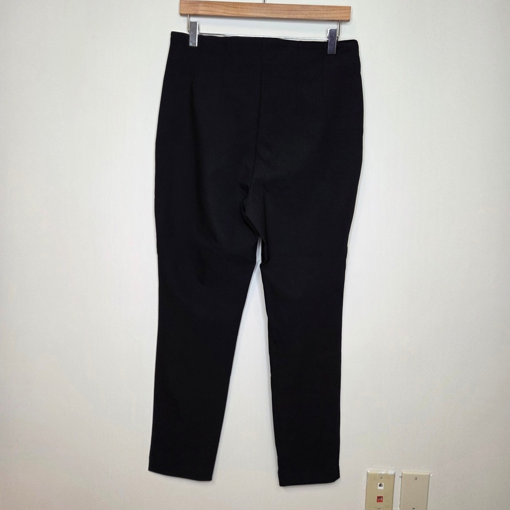 Rachel Zoe‎ Black Slim Leg Trousers High Rise Stretch Dress Pants Womens Size 10 - Picture 4 of 6